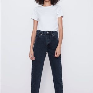 ZARA classic mom fit, high rise, ankle length